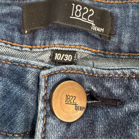 1822 Denim Womens Skinny Blue Dark Blue Jeans Mid Rise Stretch, Women’s 10/30 - Picture 7 of 12